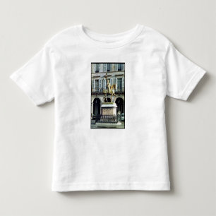 Camiseta Infantil Estátua equestre de Joana do arco