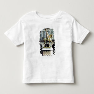 Camiseta Infantil Estátua equestre de Joana do arco