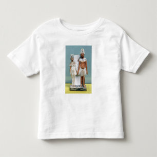 Camiseta Infantil Estatueta de Amenophis IV e de Nefertiti