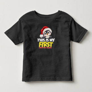 Camiseta Infantil Este É Meu Primeiro Pijama De Natal Infantil