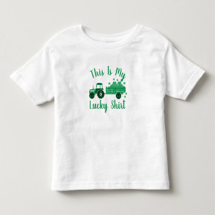 Camiseta Infantil Este É O Meu Dia de São Patrício De Trator De C