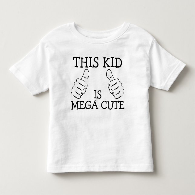 Camiseta Infantil Este Garoto É Mega Bonito Personalizado (Frente)