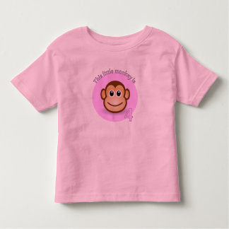 Camiseta Infantil Este macaco pequeno é 4