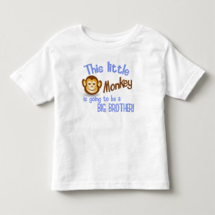 Camiseta Infantil Este Macaco Pequeno vai ser um IRMÃO GRANDE!
