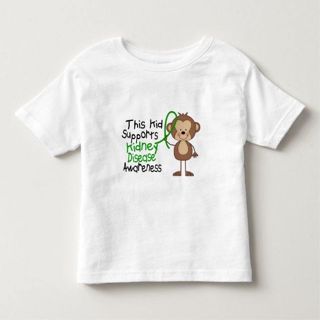 Camiseta Infantil Este miúdo apoia a consciência da doença renal (Frente)