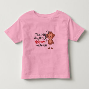 Camiseta Infantil Este miúdo apoia a consciência da melanoma