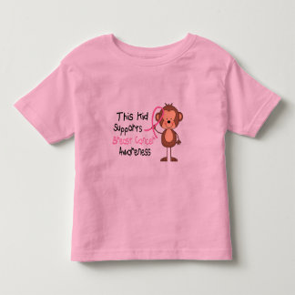 Camiseta Infantil Este miúdo apoia a consciência do cancro da mama