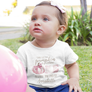 Camiseta Infantil Este Pequeno Abobrinha 1º Aniversário