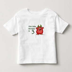 Camiseta Infantil Este pequeno monstro é 3