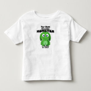 Camiseta Infantil Este Pequeno Monstro é Dois!