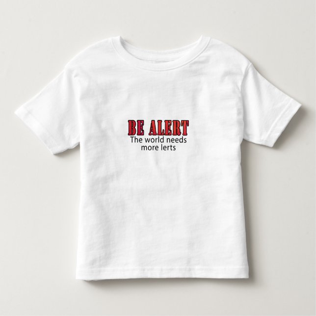 Camiseta Infantil Esteja alerta (Frente)