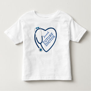 Camiseta Infantil Estetoscópio para o futuro médico
