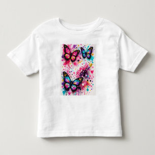 Camiseta Infantil Estilo de Arte de Rua de Fantasia Colorida