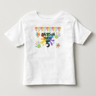 Camiseta Infantil Estilo de Crayon Editável - Pintura de Artsy e Par