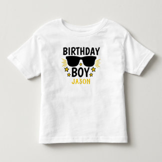 Camiseta Infantil Estilo de Hollywood Personalizado do Aniversário
