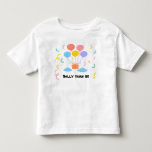 Camiseta Infantil Estilo Giz Editável – Festa de B