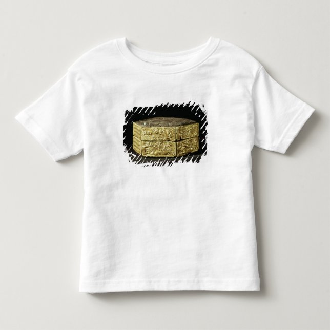 Camiseta Infantil Estojo sextavado decorado com animais (Frente)