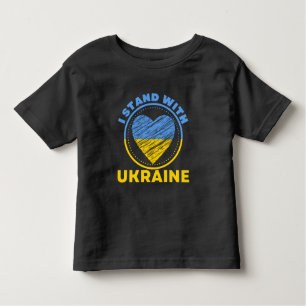 CAMISETA INFANTIL ESTOU COM A UCRÂNIA - APOIO
