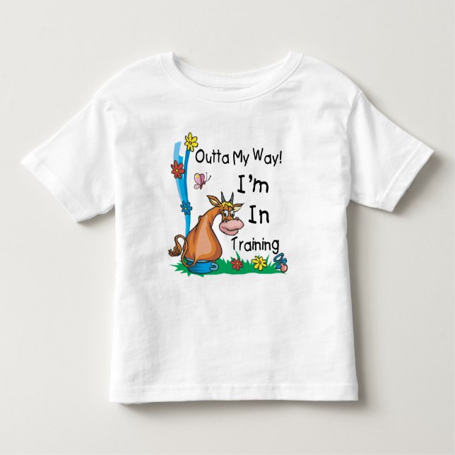Camiseta Infantil Estou em treinamento (Frente)