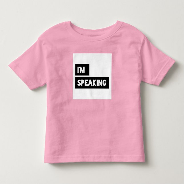 Camiseta Infantil Estou falando de Kamala Harris (Frente)
