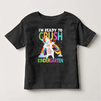 Camiseta Infantil Estou pronto para esmagar o jardim de infância da