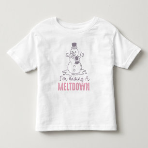 Camiseta Infantil Estou tendo um colapso - Design engraçado de bonec