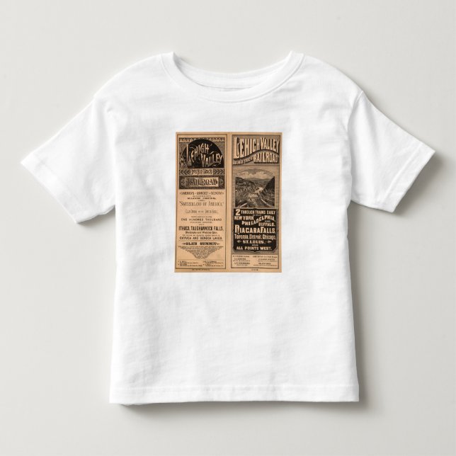 Camiseta Infantil Estrada de ferro do vale de Lehigh (Frente)