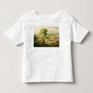 Camiseta Infantil Estrada de ferro no vale de México, 1869