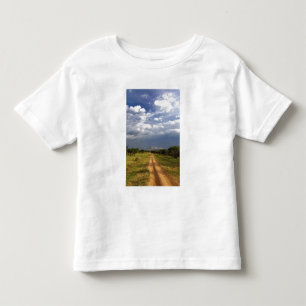 Camiseta Infantil Estrada de terra primitiva no norte