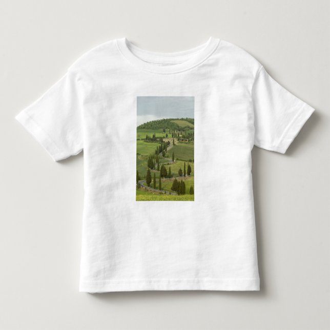Camiseta Infantil Estrada: Pienza — Montepulciano, (Frente)