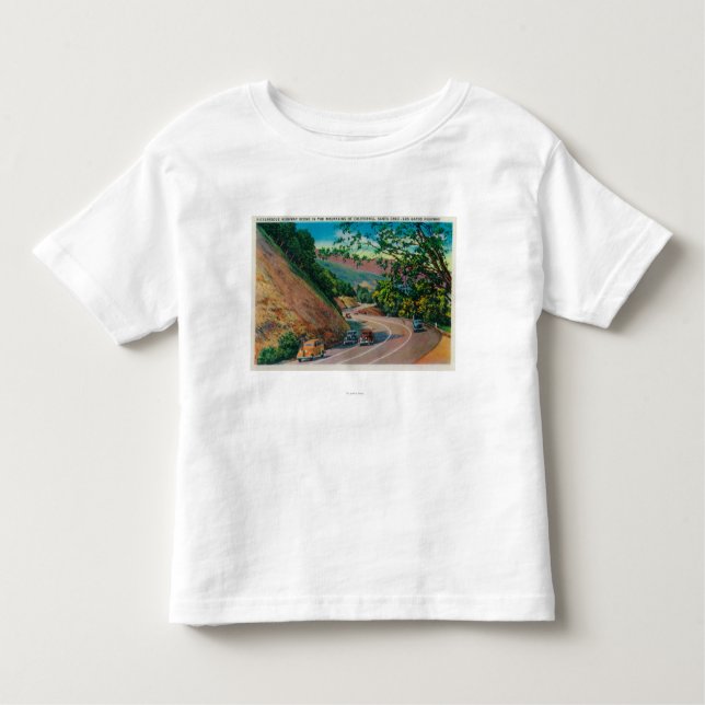 Camiseta Infantil Estrada pitoresca do Los Gatos perto de Santa Cruz (Frente)