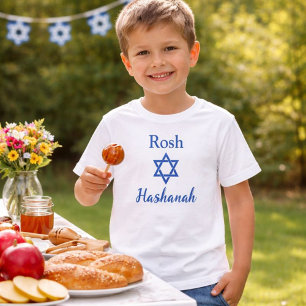 Camiseta Infantil Estrela Adorável de David Rosh Hashanah
