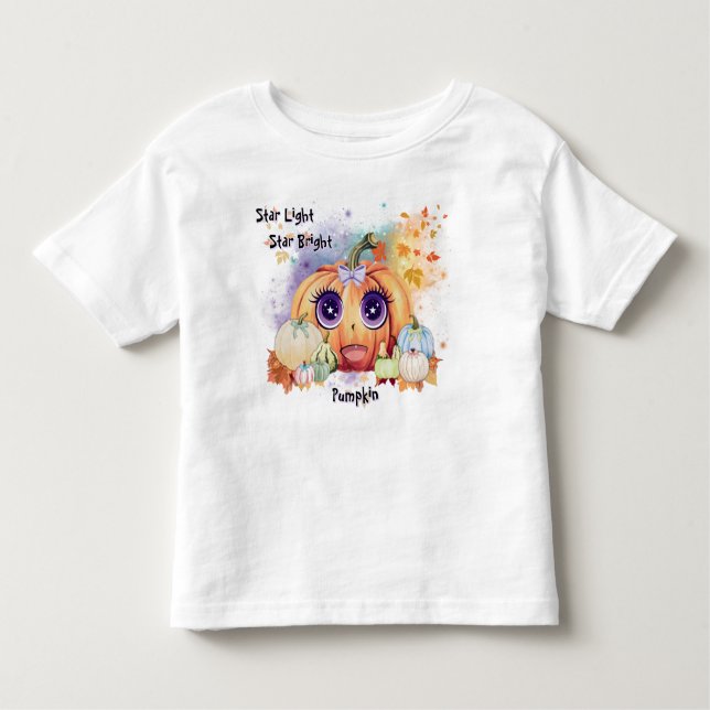 Camiseta Infantil Estrela Celestial da Garota Brilhante (Frente)