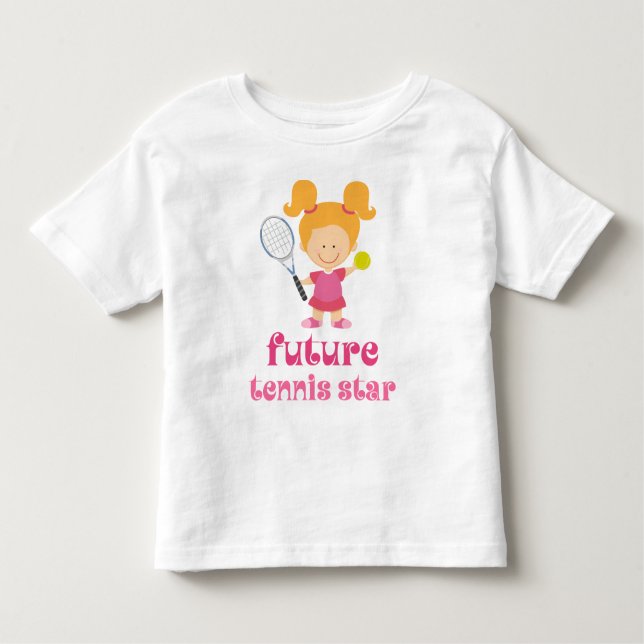 Camiseta Infantil Estrela de tênis futura (jogador) (Frente)