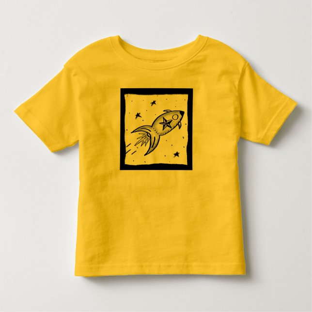 Camiseta Infantil Estrela Rocketship - nd (Frente)