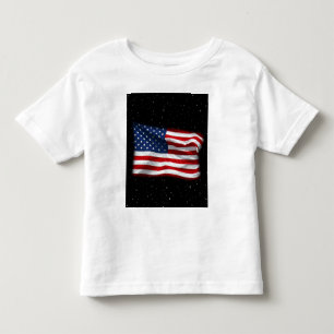 Camiseta Infantil Estrelas e Stripes Bandeira Americana Patriótica