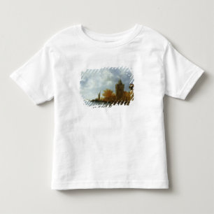 Camiseta Infantil Estuário do rio com uma torre e umas paredes