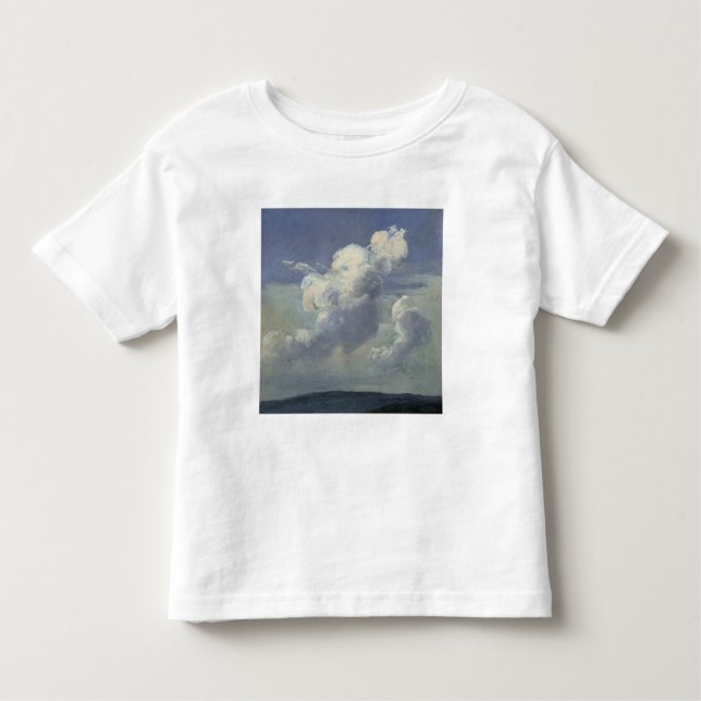 Camiseta Infantil Estudo da nuvem, 1832 (Frente)