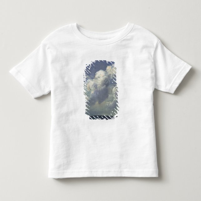 Camiseta Infantil Estudo da nuvem, 1832 (Frente)