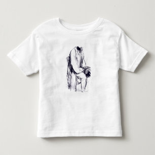 Camiseta Infantil Estudo de Edgar Degas   para um retrato de Manet