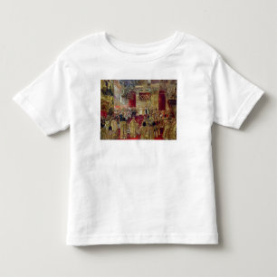 Camiseta Infantil Estudo para a coroação do Tsar Nicholas II