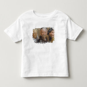 Camiseta Infantil Estudos de cinco cabeças após Rembrandt (pastel