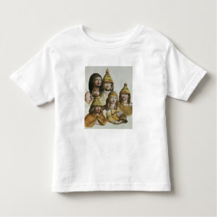 Camiseta Infantil Estudos dos americanos nativos (litho da cor)