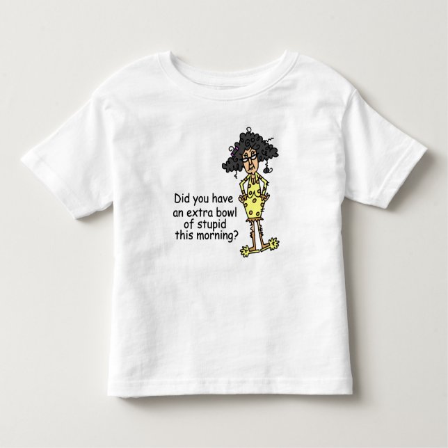 Camiseta Infantil Estupidez Humor (Frente)