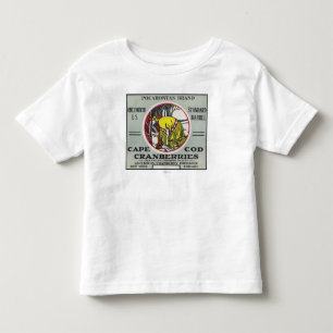 Camiseta Infantil Etiqueta do arando da marca de Cape Cod Pocahontas