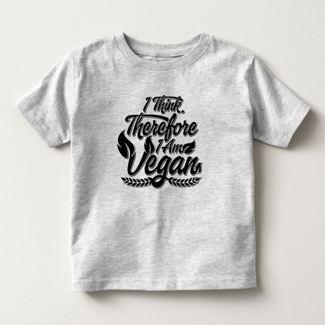 Camiseta Infantil Eu Acho, Por Isso Sou Vegan (Frente)