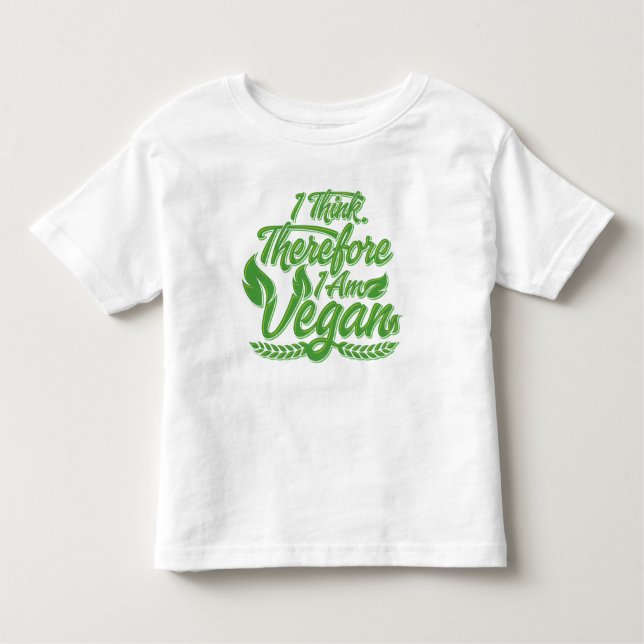 Camiseta Infantil Eu Acho, Por Isso Sou Vegan (Frente)
