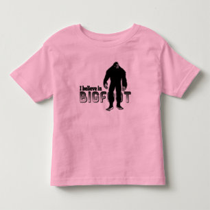 Camiseta Infantil Eu acredito em BIGFOOT