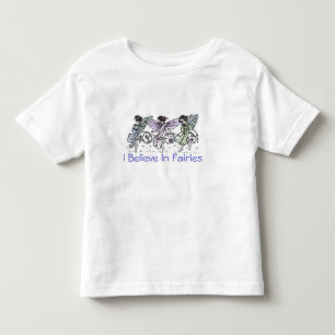 Camiseta Infantil Eu acredito nas fadas