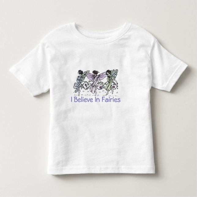 Camiseta Infantil Eu acredito nas fadas (Frente)